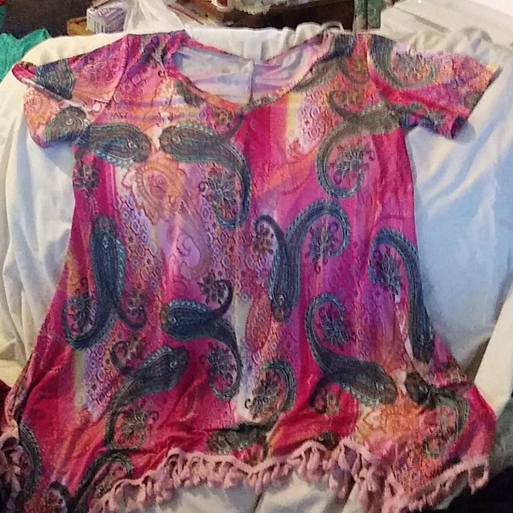 1X R. Rouge USA gorgeous uneven hem Top